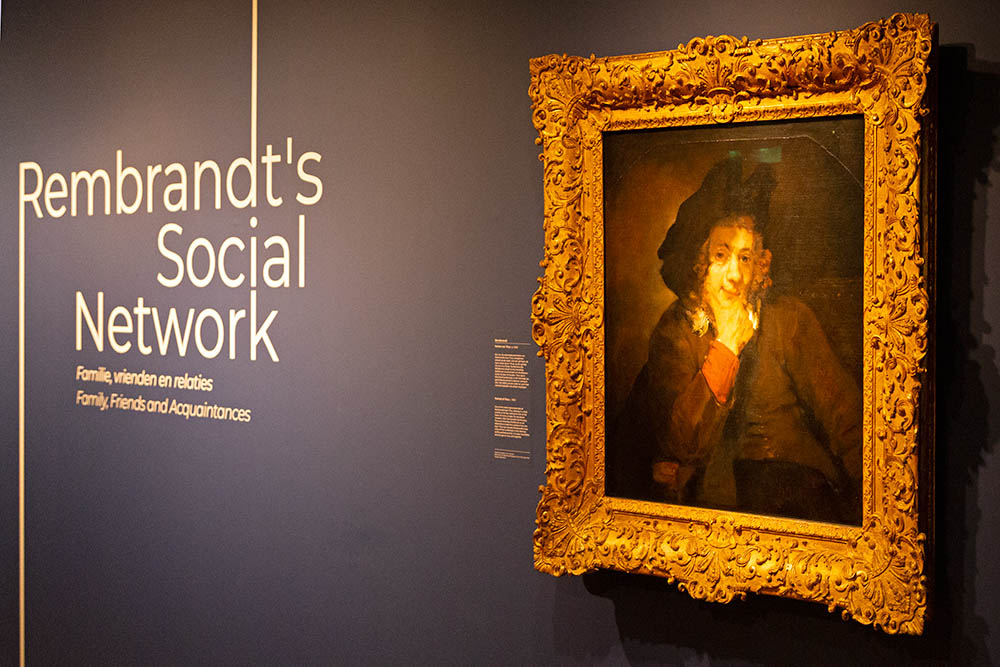 The Rembrandt's Social Network exhibition is at the Museum het Rembrandthuis in Amsterdam.