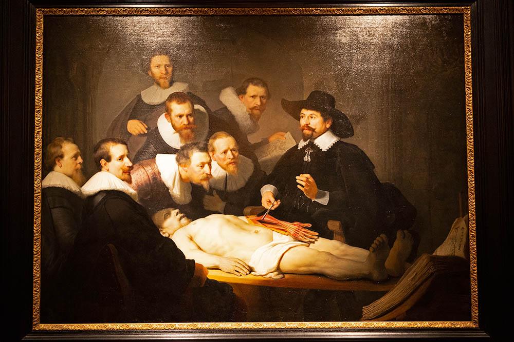 The Dutch Golden Age was characterised by the advancement of scientific and medical knowledge, something that Rembrandt captured in his painting 'The Anatomy Lesson of Dr Nicolaes Tulp', which is displayed at the Mauritshuis in The Hague.